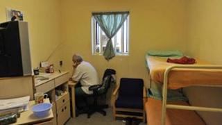 Prisoner in cell at Wormwood Scrubs
