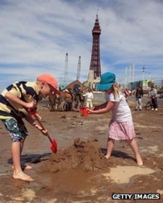 Blackpool beach