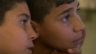 Iraqi orphans brothers Mustafa and Mortada