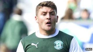 Hibernian midfielder Gary Deegan