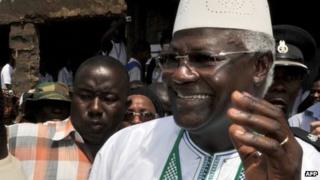 Sierra Leone's President Ernest Bai Koroma on 17 November 2012