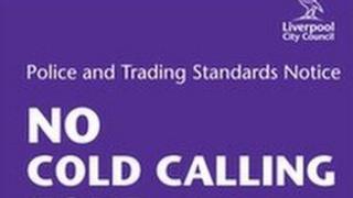 Cold callers' sign