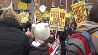 Dublin protest