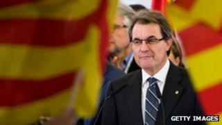 Catalan President Artur Mas in Barcelona