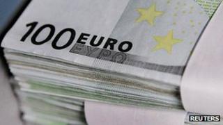 Euro notes - file pic