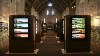 Somerset Rural Life Museum exhibition in the 14th Century Abbey Barn