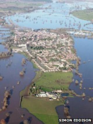 Upton-upon-Severn area on Thursday