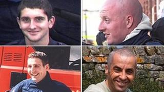 Clockwise from top left: Ashley Stephens, Darren Yates-Badley, Ian Reid, John Averis