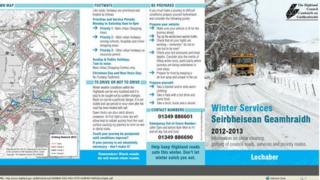 Gritting map