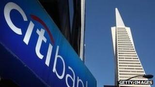 A Citibank sign
