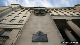 Ministry of Defence building in Whitehall