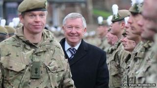 Sir Alex Ferguson and The Royal Welsh