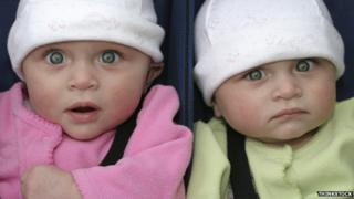 Twin babies