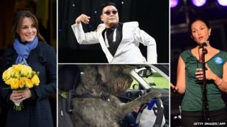 Kate Middleton, Psy, a driving dog and Ashley Judd