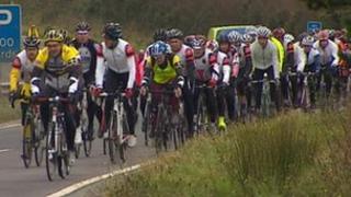 Cyclists in Cornwall