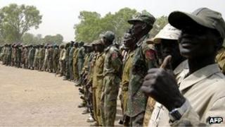 South Sudan army troops (file picture)