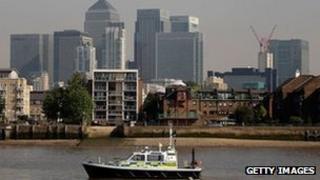 View of Canary Wharf