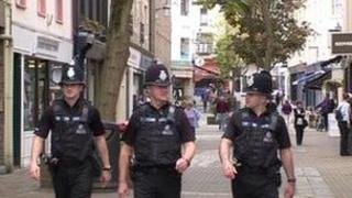 Jersey police on patrol