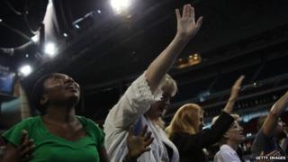 Women praying