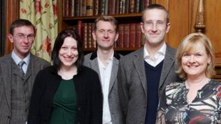 Man Booker judges: (from left) Stuart Kelly, Natalie Haynes, Robert Douglas-Fairhurst, Robert Macfarlane and Martha Kearney