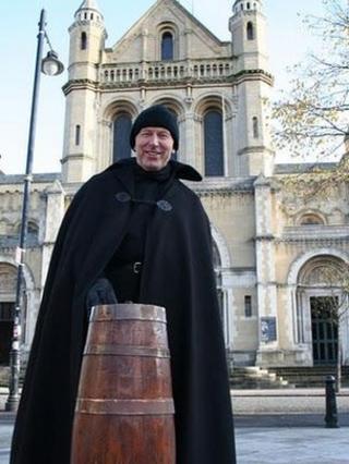 The Very Reverend John Mann is due to end his charity sit out
