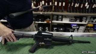 Bushmaster AR15 rifle