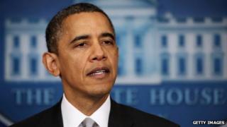 President Barack Obama announces the creation of an interagency task force for guns at the White House 19 December 2012