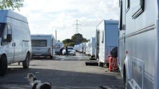 caravans in Oak Lane