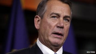 US Speaker of the House John Boehner 20 December 2012