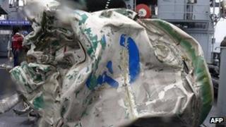 Debris from North Korean rocket launch