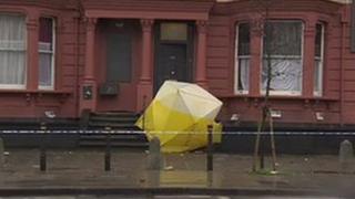 Scene of the stabbing on Holloway Road