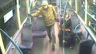 Bus CCTV of Bernard Hallas