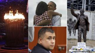 The Olympic flame, the Obamas, George Zimmerman, the statue of Joe Paterno
