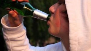 Teenage drinker
