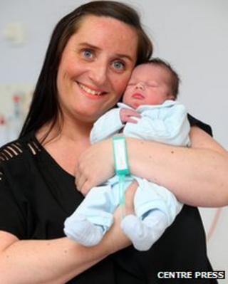 Riley Lafferty with mum Angela