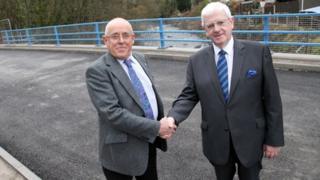 Powys council leader, Coun David Jones, and Neath Port Talbot council leader, Coun Ali Thomas