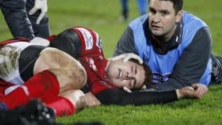 George North yn y gêm yn erbyn Ulster