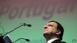 Jose Manuel Barroso speaking in Lisbon