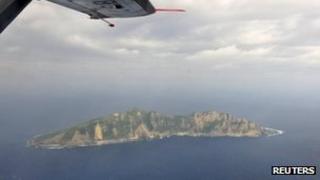 File photo of disputed islands known as Senkaku in Japanese and Diaoyu in Chinese