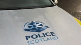 Police Scotland logo on car