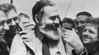 Hemingway with US troops in 1944