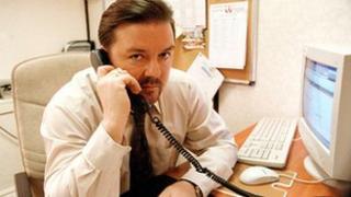 Ricky Gervais as an office manager