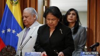 Luisa Estella Morales, President of the Venezuelan Supreme Court of Justice. 9 Jan 2013