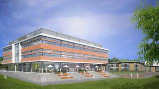 Central hub building