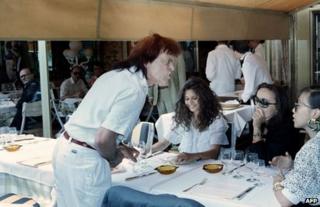 Klaus Kinski at the 1988 Cannes film festival