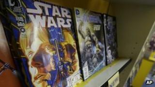 The new Star Wars comic is displayed in Philadelphia. Photo: 9 January 2013