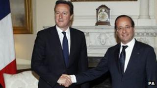 David Cameron and Francois Hollande