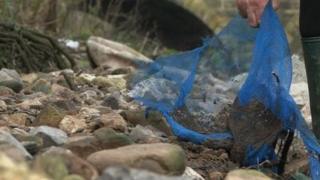 Debris near the River Skell in Ripon