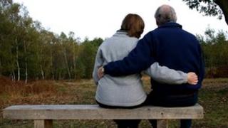 Middle aged couple