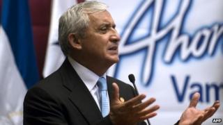 Guatemalan president Otto Perez Molina